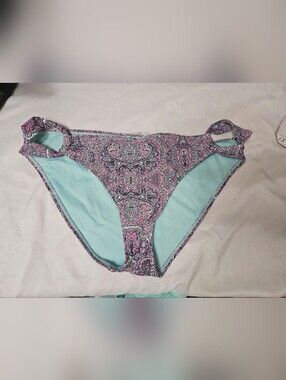 Hot Water All Over Paisley Print Bikini Bottoms Size Large!